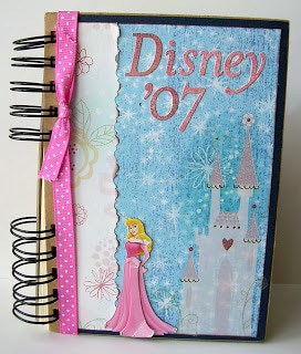 A scrapbook inspired Disney autograph book