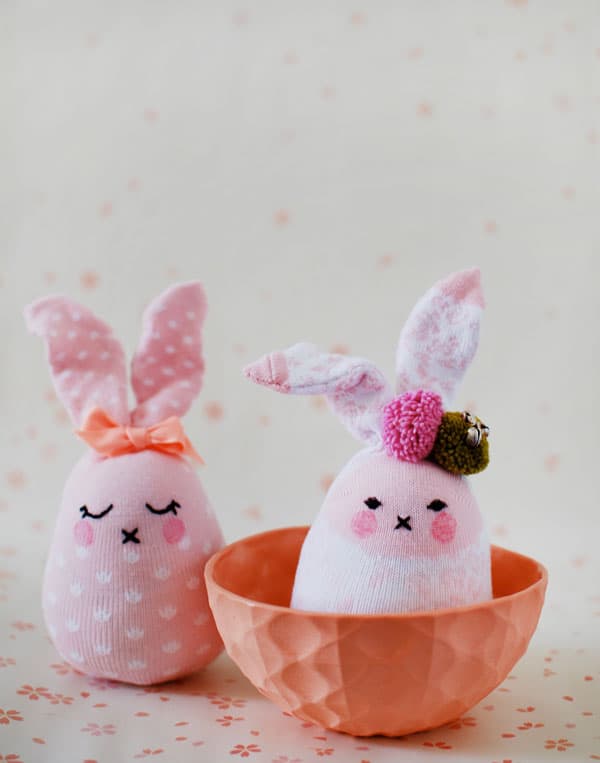 How to Make Easter Bunny Softies From Socks
